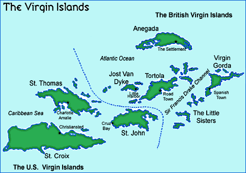 Virgin Islands British map